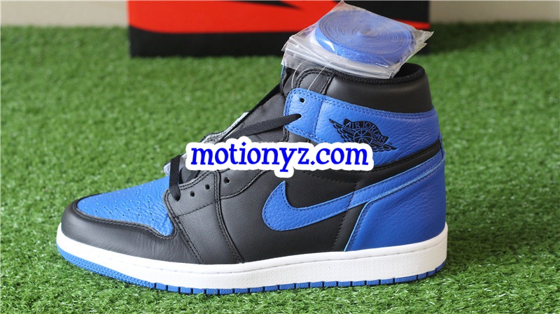 2017 Tumbled Leather Air Jordan 1 Retro OG High Royal Blue